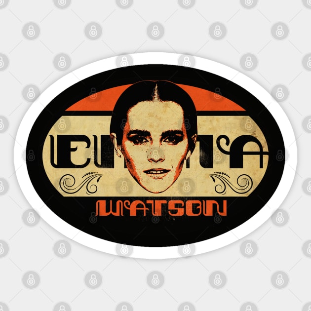 Vintage Emma W. Sticker by CTShirts